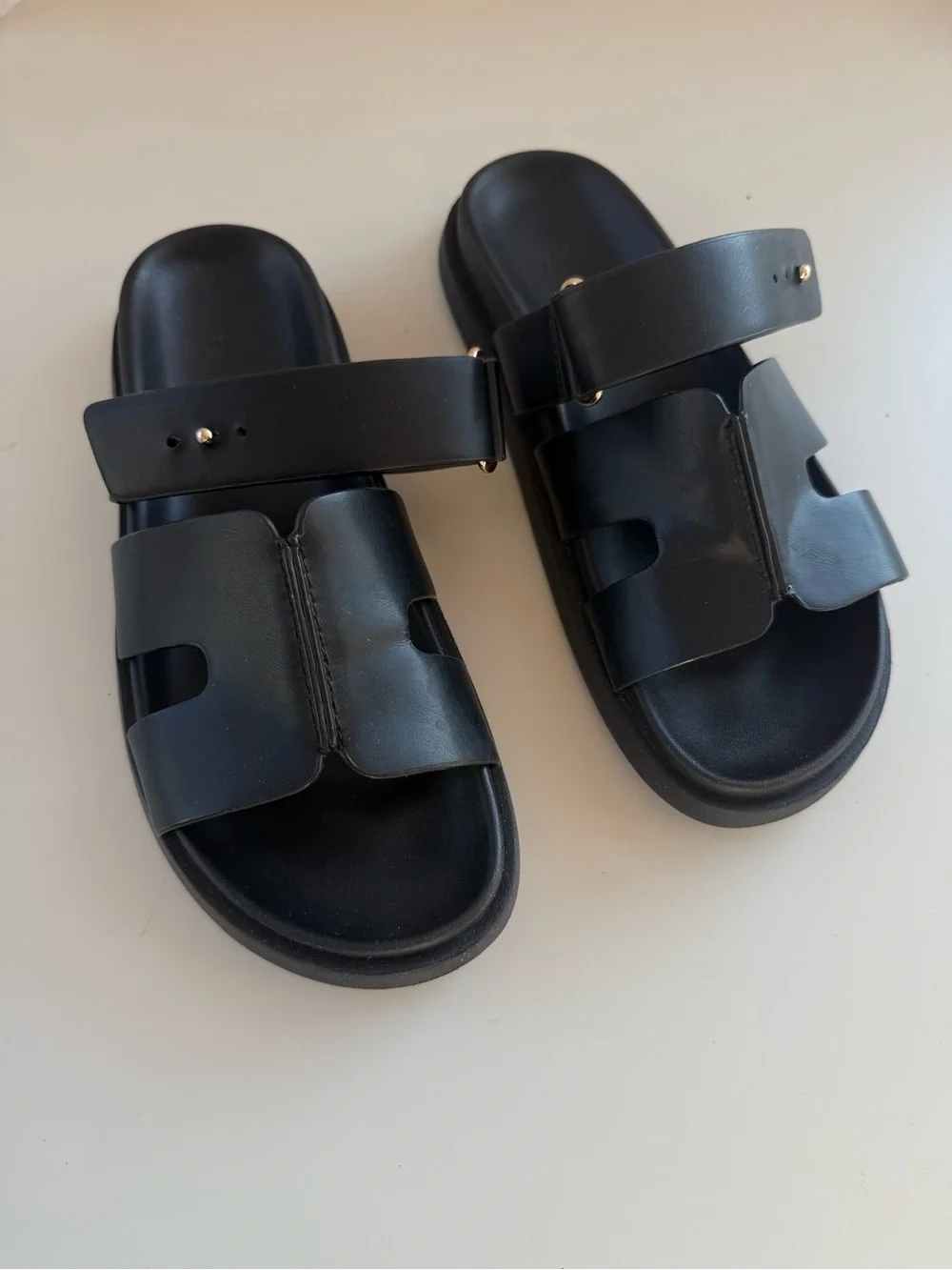 H&M Black Adjustable Footbed Sandals EU38 - Picture 7 of 7